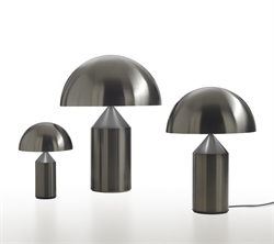 Atollo 238 lampa stołowa, satynowy czarny nikiel